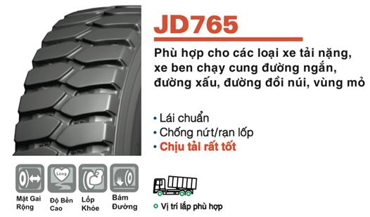 Lốp siêu tải, chống cắt/nổ Jinyu con voi JD765