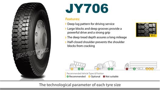 Lốp chịu tải Jinyu con voi JY706